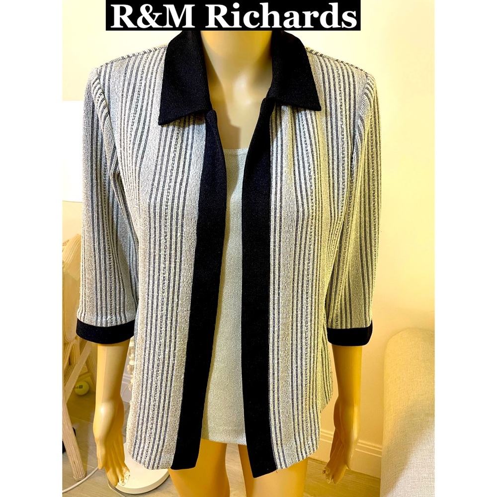 R&M Richards 2 piece Set Top & Tee Sz‎ Sm petite
